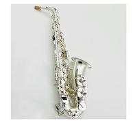 Matte Silver Professional Alto Saxophone E-flat French Manufacturing Process High End Musical Instrument Saxophone for Student