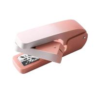 Matte Steel Stapling Tool, Professional Long Reach Stapler Device, Multi Angle Use with Secure Grip, Strong Binding Machine for Thick Paper Sheets, Desktop Stapler with Modern Style, for School Office