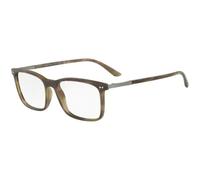 Matte Striped Olive Eyewear Frames AR- unisex- Giorgio Armani- Glasses- Green- 56 MM- Accessories 56 MM
