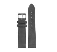 Matte Suede Watch Strap, Compatible With Nomos Mido Oris Seiko, 18mm 20mm 22mm Universal Soft Retro Style Pin Buckle Band For Men Women(Grey silver,20mm)
