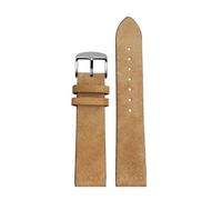 Matte Suede Watch Strap, Compatible With Nomos Mido Oris Seiko, 18mm 20mm 22mm Universal Soft Retro Style Pin Buckle Band For Men Women(Brown silver,22mm)