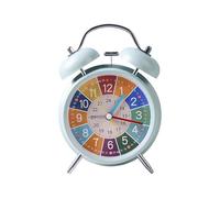 Matte Twin Belled Alarm Clock with Backlight, Loud Alarm for Waking Calls Battery Operated Twin Belled Clock