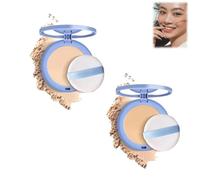 Matte Wet And Dry Powder,Matte Perfection Pressed Powder,Matte Smooth Setting Powder Makeup,Waterproof Long Lasting Finishing Powder,Matte Powder For Oily Skin(01+02)