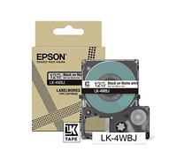 Epson LK-4WBJ Black on Matte White Tape Cartridge 12mm - C53S672062