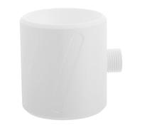 Matte White Handheld Shower Head with Ring Nozzles, High Flow | Pla Build, Leak-proof Design, Non-slip Grip, Easy Installation, Standard Hose and Mount Fit