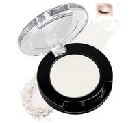 Matte White Single Eyeshadow, High Silky Powder, Long-Lasting Waterproof Eye Makeup, Smooth Blendable Formula for Brightening, Highlighting & Smokey Eye Looks (Cream Beige)