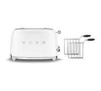 Smeg Tsf01 Matte 2 Slice Toaster With 2-Sandwich Racks In White White One Size
