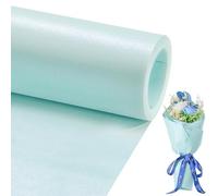 Matte Wrapping Paper Roll - Solid Color Pearly 17.3Inches X 39.4Feet Light Blue Shimmer Gift Wrapping Paper Roll Elegant Lustre Paper for Wedding,Valentine's Day,Birthday, Christmas PAP11LB