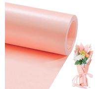 Matte Wrapping Paper Roll - Solid Color Pearly 17.3Inches X 39.4Feet Pink Shimmer Gift Wrapping Paper Roll Elegant Lustre Paper for Wedding,Valentine's Day,Birthday, Christmas,Baby Shower PAP11PK