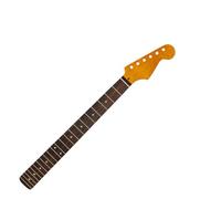 Matte Yellow 22-fret Electric Guitar Neck Canadian Maple Handle Rosewood Fingerboard For ST With Back Centerline