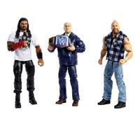 Mattel Action Figure 3-Pack Tribal Chief vs Beast IncarnateRoman Reigns Brock Lesnar & Paul Heyman Elite Collection with Universal Championship & Swap