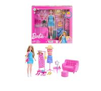 Barbie Doll And Clothes With Closet Fashion Set HPL78
