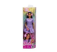 Mattel Barbie Fashionista Doll Purple Strips