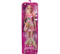 Mattel Barbie Fashionistas Doll Blonde Pink Dress with Fruit Pattern- Doll # 181