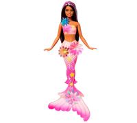 Mattel Barbie Mermaid Blooms Brunette Doll Pink Kids