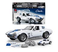 Mattel Brick Shop Hot Wheels Elite Series Building Set, Corvette Grand Sport with 918 Pieces, Realistic Details and Custom Decals, Adult Collectors and Kids Ages 10+, JGR31