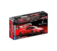 Mattel Brick Shop Hot Wheels Speed Series Building Set, Maserati MC20 with 250 Pieces, Realistic Details and Custom Decals, Adult Collectors and Kids Ages 10+, JFR90