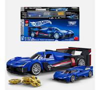 Mattel Brick Shop Hot Wheels Speed Series Building Set, Cadillac Project GTP Hypercar with 236 Pieces, Realistic Details and Custom Decals, Adult Collectors and Kids Ages 10+, JFR89