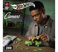 Mattel Brick Shop Hot Wheels Speed Series Building Set, Custom ’68 Camaro with 289 Pieces, Realistic Details and Custom Decals, Adult Collectors and Kids Ages 10+, JFT16