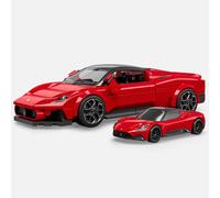 Mattel Brick Shop Hot Wheels Speed Series Building Set, Maserati MC20 with 250 Pieces, Realistic Details and Custom Decals, Adult Collectors and Kids Ages 10+, JFR90