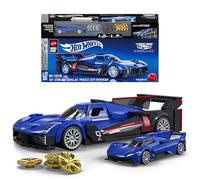Mattel Brick Shop Hot Wheels Speed Series Building Set, Cadillac Project GTP Hypercar with 236 Pieces, Realistic Details and Custom Decals, Adult Collectors and Kids Ages 10+, JFR89