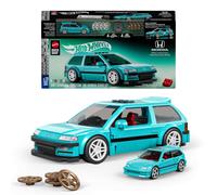 Mattel Brick Shop Hot Wheels Speed Series Building Set, Custom ’90 Honda Civic EF with 248 Pieces, Realistic Details and Custom Decals, Adult Collectors and Kids Ages 10+ , JHF62