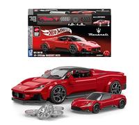 Mattel Brick Shop Hot Wheels Speed Series Building Set, Maserati MC20 with 250 Pieces, Realistic Details and Custom Decals, Adult Collectors and Kids Ages 10+, JFR90