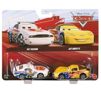 Mattel Cars 3 Diecast 1:55 Scale 2 Pack Radiator Springs Pat Traxson and Jeff Gorvette