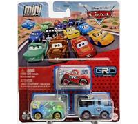 Mattel Cars 3 Mini Racers Grc Lightning McQueen Carla Veloso Light Blue Mater Global Racers Cup 3 Pack