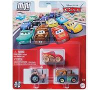 Mattel Cars Mini Racers, Die-Cast Vehicle Set, 3 Pack (Goin Tractor Tippin - Muddy Lightning McQueen Mater Tractor)