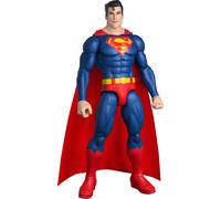 Mattel DC 12-Inch Superman Action Figure, Classic Red & Blue Super Suit with Fabric Cape, Detailed Design & 7 Points of Articulation, JMD69