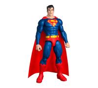 Mattel DC Superman 12-Inch Action Figure, 7 Points of Articulation | Super Hero Toy, Classic Red & Blue Suit with Fabric Cape, Detailed Design, JMD69