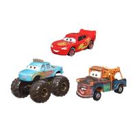 Mattel Disney and Pixar Cars Mini Racers 3-Pack of Small Die-cast Toy Cars & Trucks Inspired by Favorite Characters (Styles May Vary)