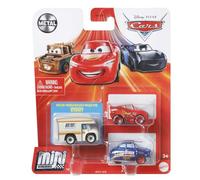 Mattel Disney and Pixar Cars Toy Cars 3-Pack, Set of 3 Mini Racers Vehicles from the Movies & Streaming Series (Styles May Vary), GKG01