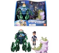 Mattel Disney and Pixar Elio Action Figure Storyteller 3 Pack, Elio, Ambassador Grigon and Glordon Characters, Posable Movie Toys at 4-in Scale