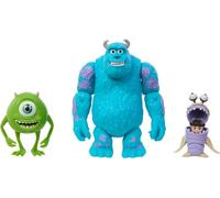Mattel Disney and Pixar Monsters, Inc Storyteller Set with 3 Action Figures, Get Boo Home Collectible Toy Pack with Sulley, Mike & Boo