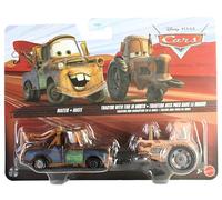 Mattel Disney Cars 2025 1:55 Scale 2-Pack Mater and Tractor with Tire in Mouth