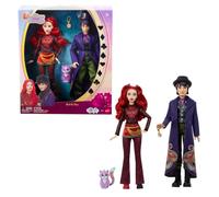 Mattel Disney Descendants: Wicked Wonderland Fashion Doll 2-Pack, Red & Max with Movie-Inspired Clothing, Cat Animal Friend & Pocketwatch Accessory , JMP50