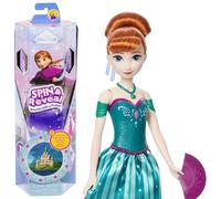 Mattel Disney Frozen Anna Fashion Doll Set, Spin & Reveal with 11 Surprises Including 5 Accessories, 5 Stickers & Play Scene, Inspired by Disney Movie, JBG60