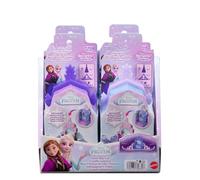 Mattel Disney Frozen Anna or Elsa Pop-Up Castle w/ 4 Surprises, Including Small Doll, Storytime Stacker Playset & 2 Accessories (Character May Vary), JNL62