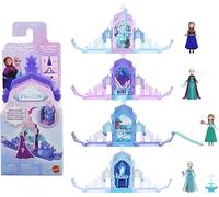 Mattel Disney Frozen Anna or Elsa Pop-Up Castle (Character May Vary) | 4 Surprises Include 1 Small Doll, Storytime Stackers Mini Playset & 2 Accessories, Inspired by Disney Frozen