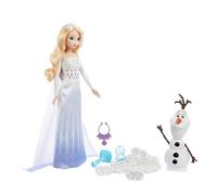 Mattel Disney Frozen Elsa and Olaf Stamp Set Snow Play Dress-Up Dolls & House
