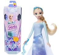 Mattel Disney Frozen Elsa Fashion Doll Set, Spin & Reveal with 11 Surprises Including 5 Accessories, 5 Stickers & Play Scene, Inspired by Disney Movie, JBG59