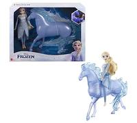 DISNEY FROZEN TOYS, ELSA FASHION DOLL WITH HORSE-SHAPED WATER NOKK FIGURE