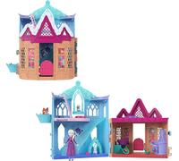Mattel Disney Frozen Elsa Small Doll Playset w/ 10 Play Areas, 3 Animal Friends & 8 Accy, Storytime Stackers, Inspired by Animals of Arendelle, JFG28