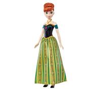 Mattel Disney Frozen Toys, Singing Anna Fashion Doll in Signature Outfit, Sings “For the First Time in Forever” in 4 Languages: English, French, German, Italian from Disney Frozen, JDL59