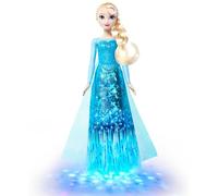 Mattel Disney Frozen Singing Elsa Doll with Lights & Music, Sings “Let It Go” from Movie in 4 Languages, Posable with Sparkling Signature Outfit, JNB95