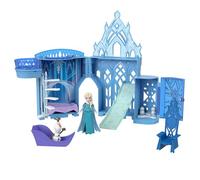 Mattel Disney Frozen Toys, Elsa Stackable Castle Doll House Playset with Small Doll and 8 Pieces, Inspired by the Disney Frozen Movies, Kids Travel Toys and Gifts, JDP23
