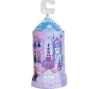 Mattel Disney Frozen Surprise Small Dolls & Mini Castle Playsets with Spinning Doll Reveal, Ice Castle Spin Surprise from Movies (Styles May Vary)