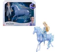 Mattel Disney Frozen Toys, Elsa Fashion Doll with Horse-Shaped Water Nokk Figure